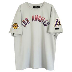 Pro Standard Los Angeles Lakers Patch Tee Black NBA Streetwear Top XL
